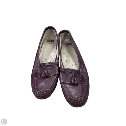 Shoes Flats By Sas In Maroon, Size: 8