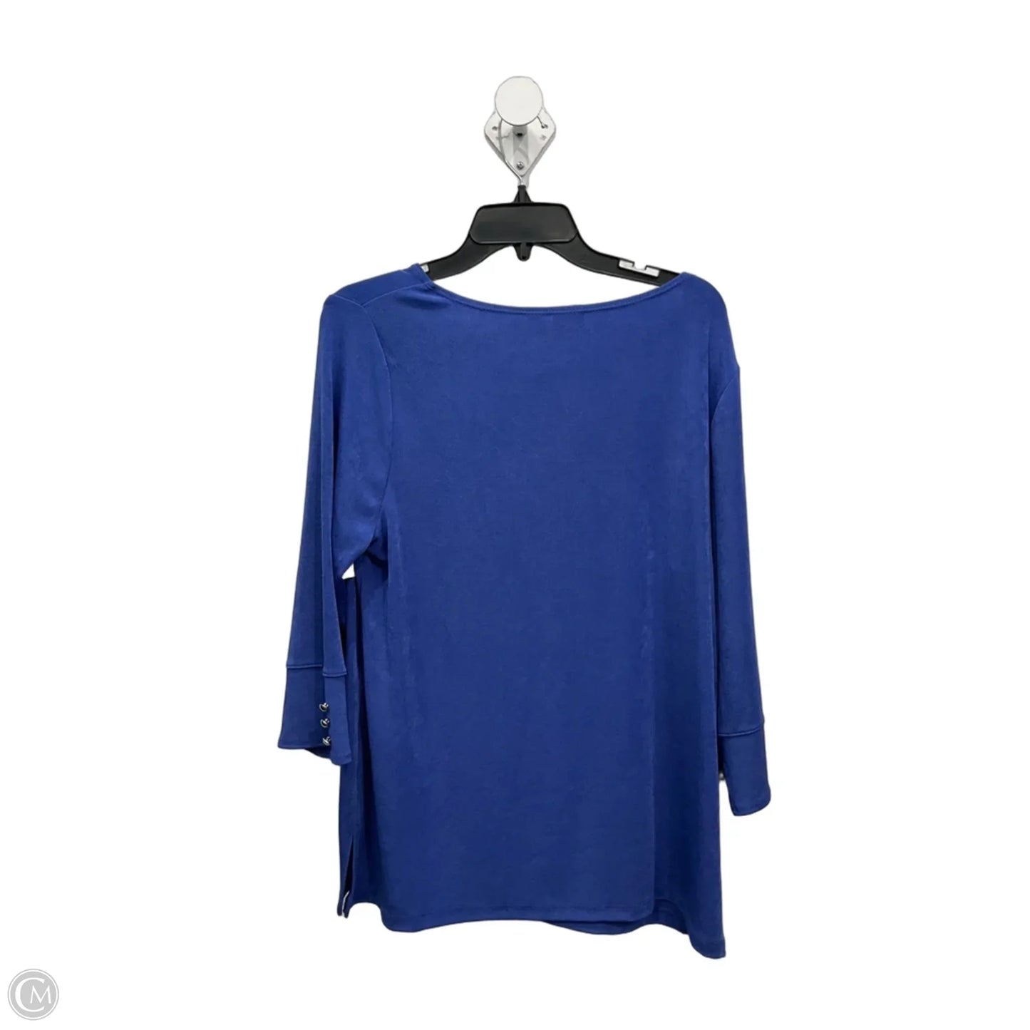 Top Short Sleeve By Chicos In Blue, Size: L