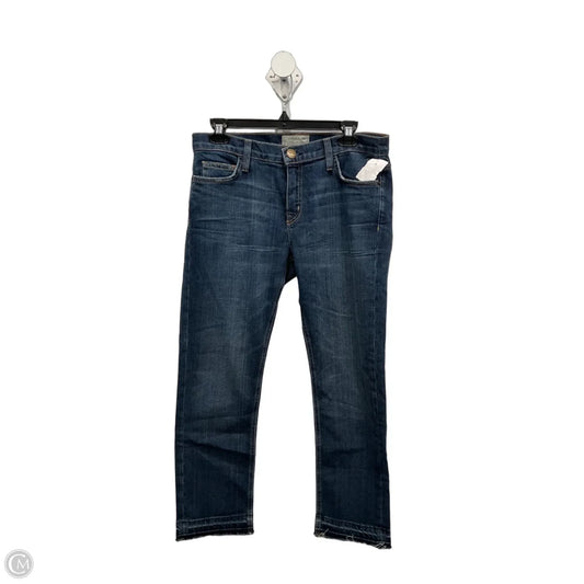 Jeans Straight By Current Elliott In Blue Denim, Size: 6