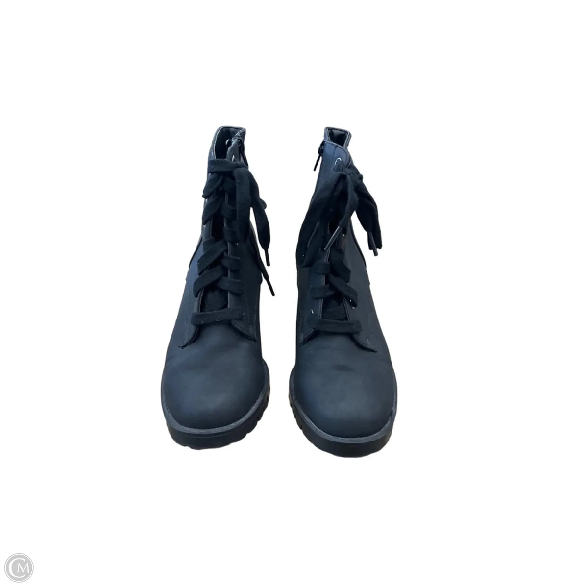 Boots Ankle Heels By Primark In Black, Size: 7