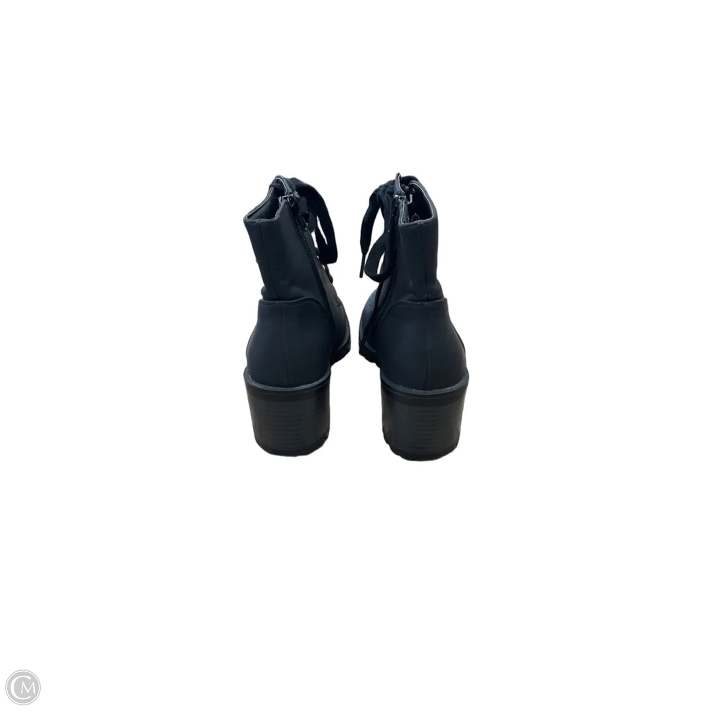 Boots Ankle Heels By Primark In Black, Size: 7