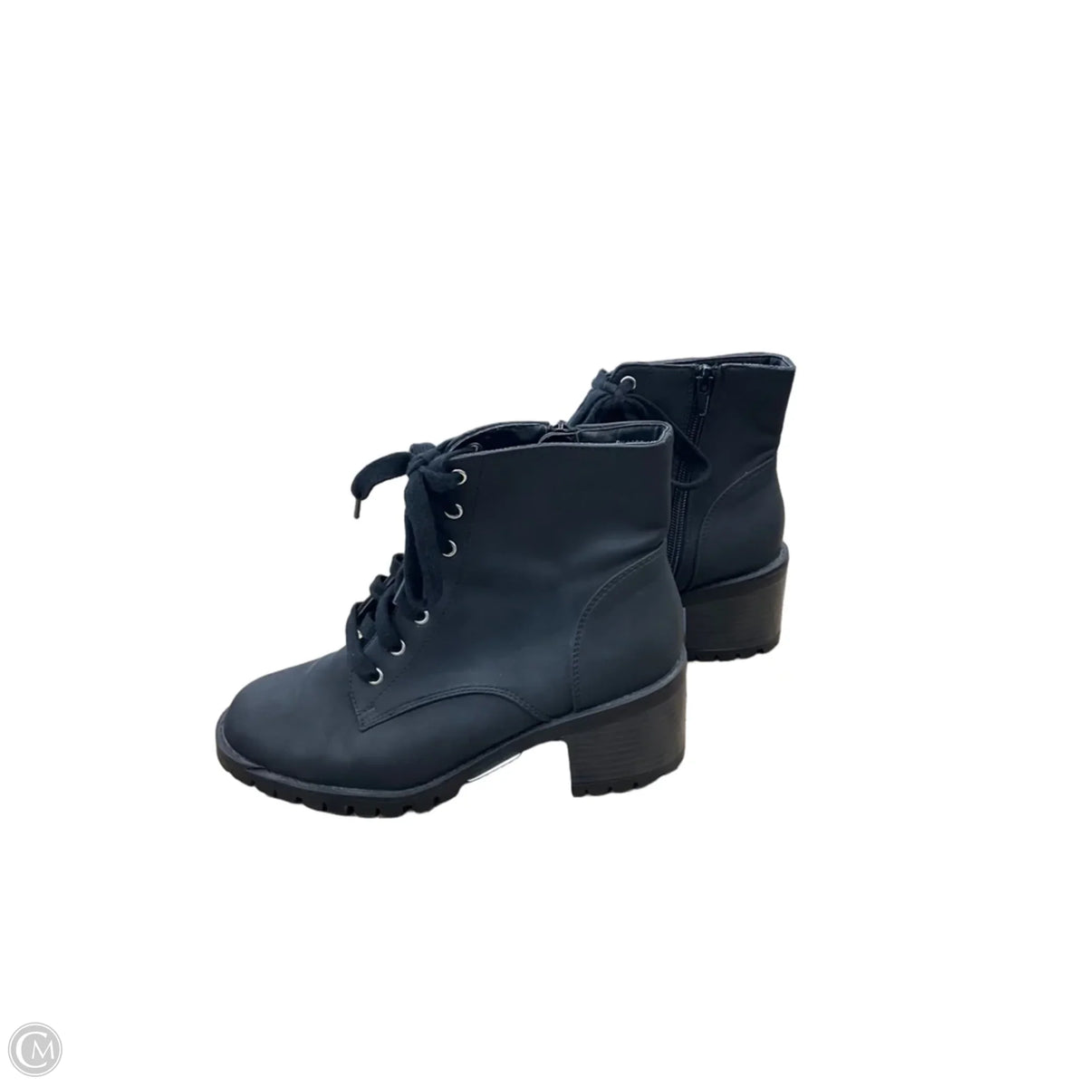 Boots Ankle Heels By Primark In Black, Size: 7