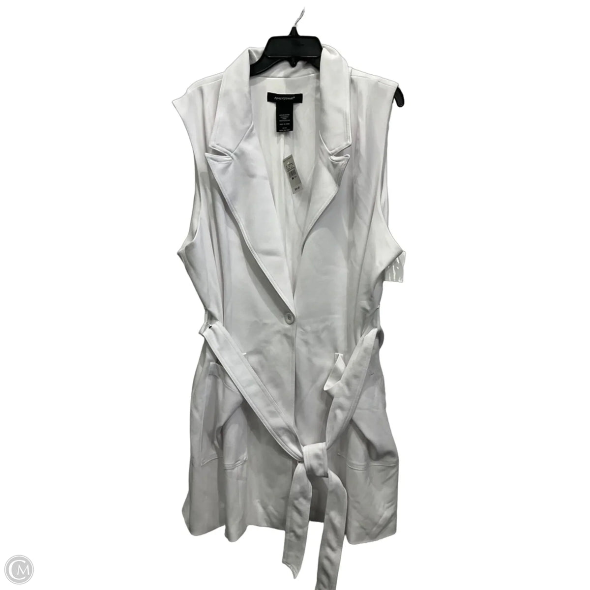 Cardigan By Ashley Stewart In White, Size: 24