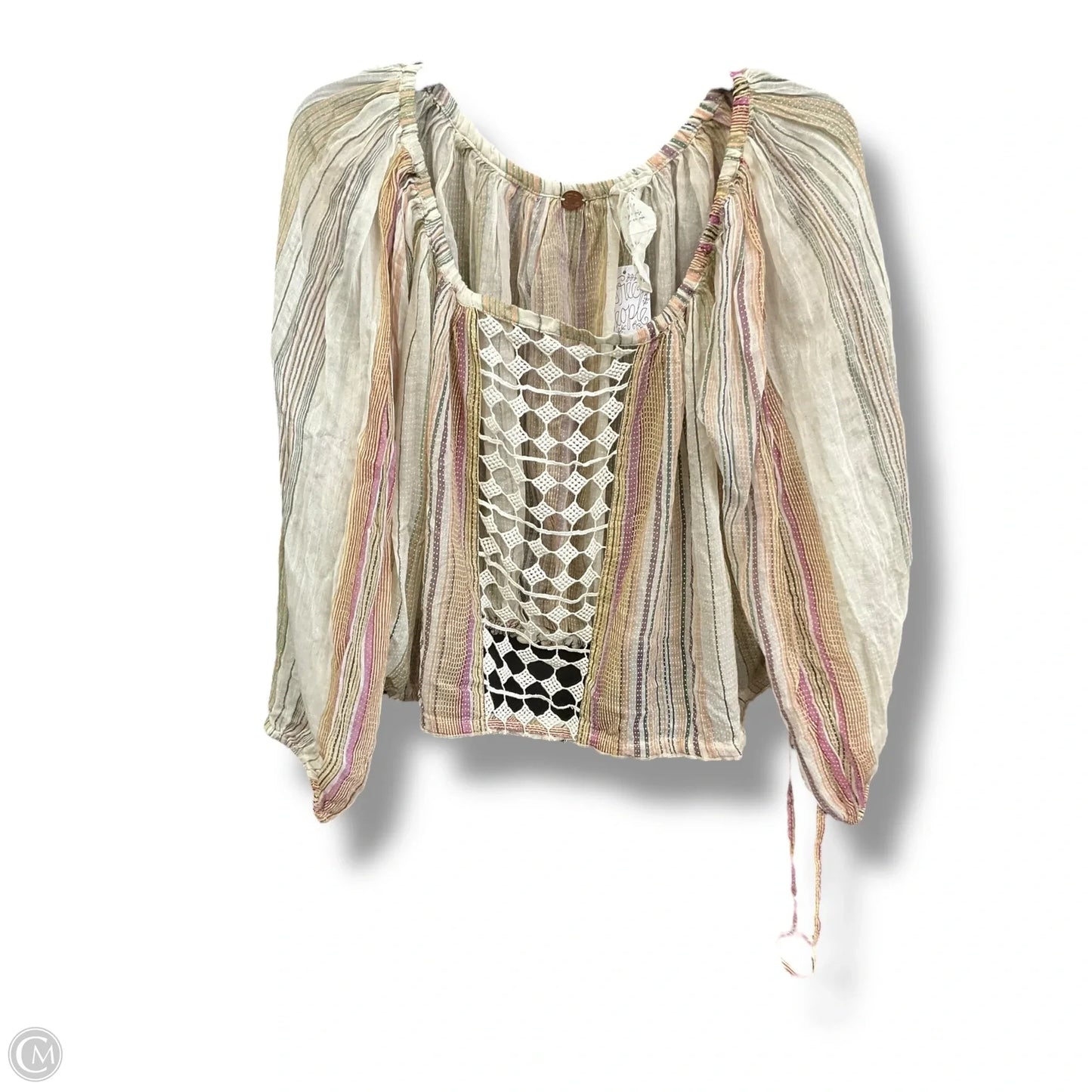 Top Long Sleeve By Free People In Multi-colored, Size: S