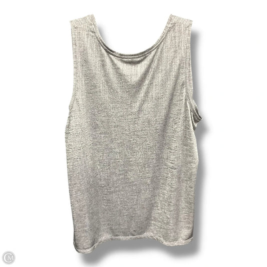 Top Sleeveless By Susan Graver In Grey, Size: 2x