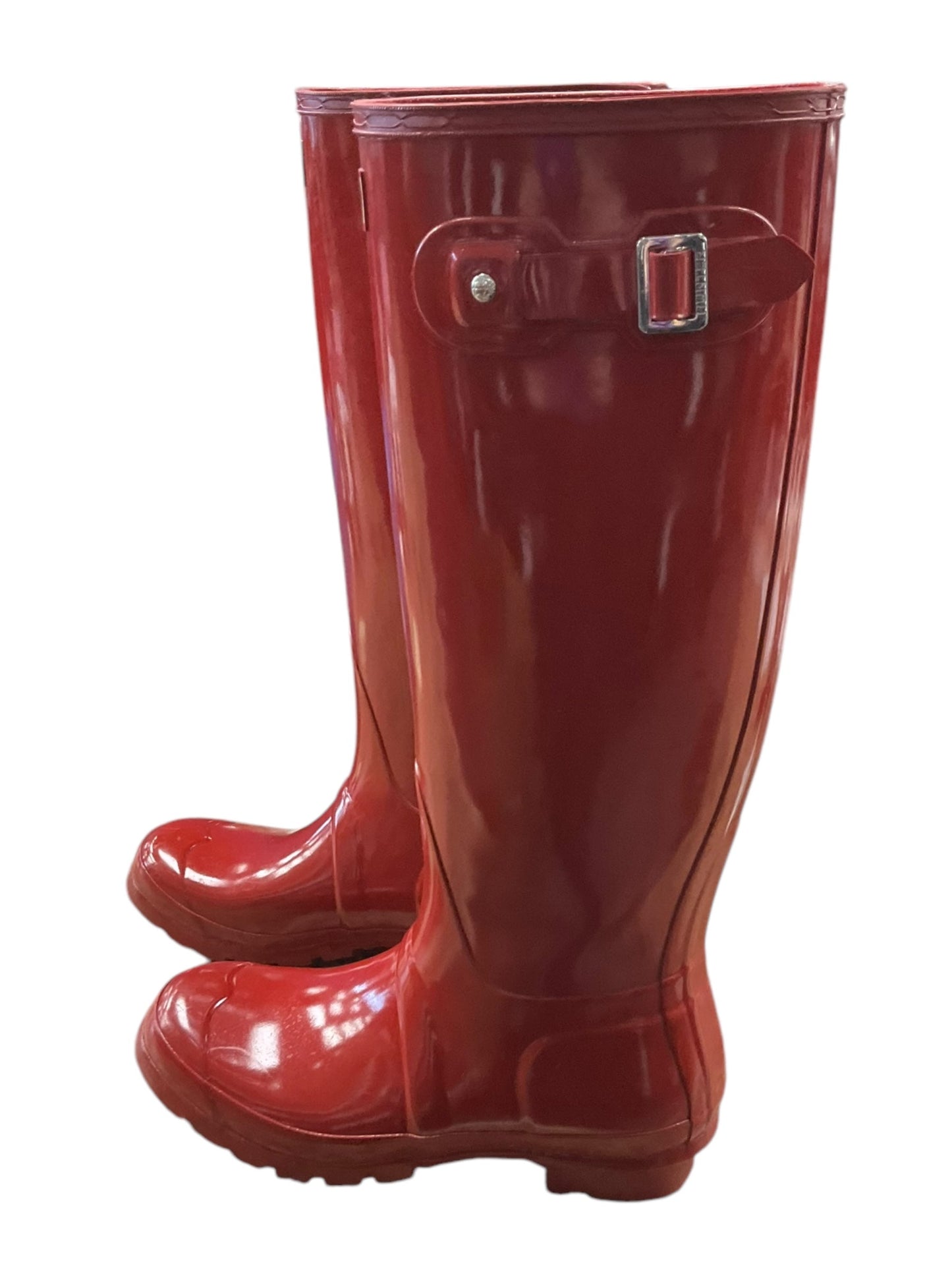 Boots Rain By Hunter In Red, Size: 8