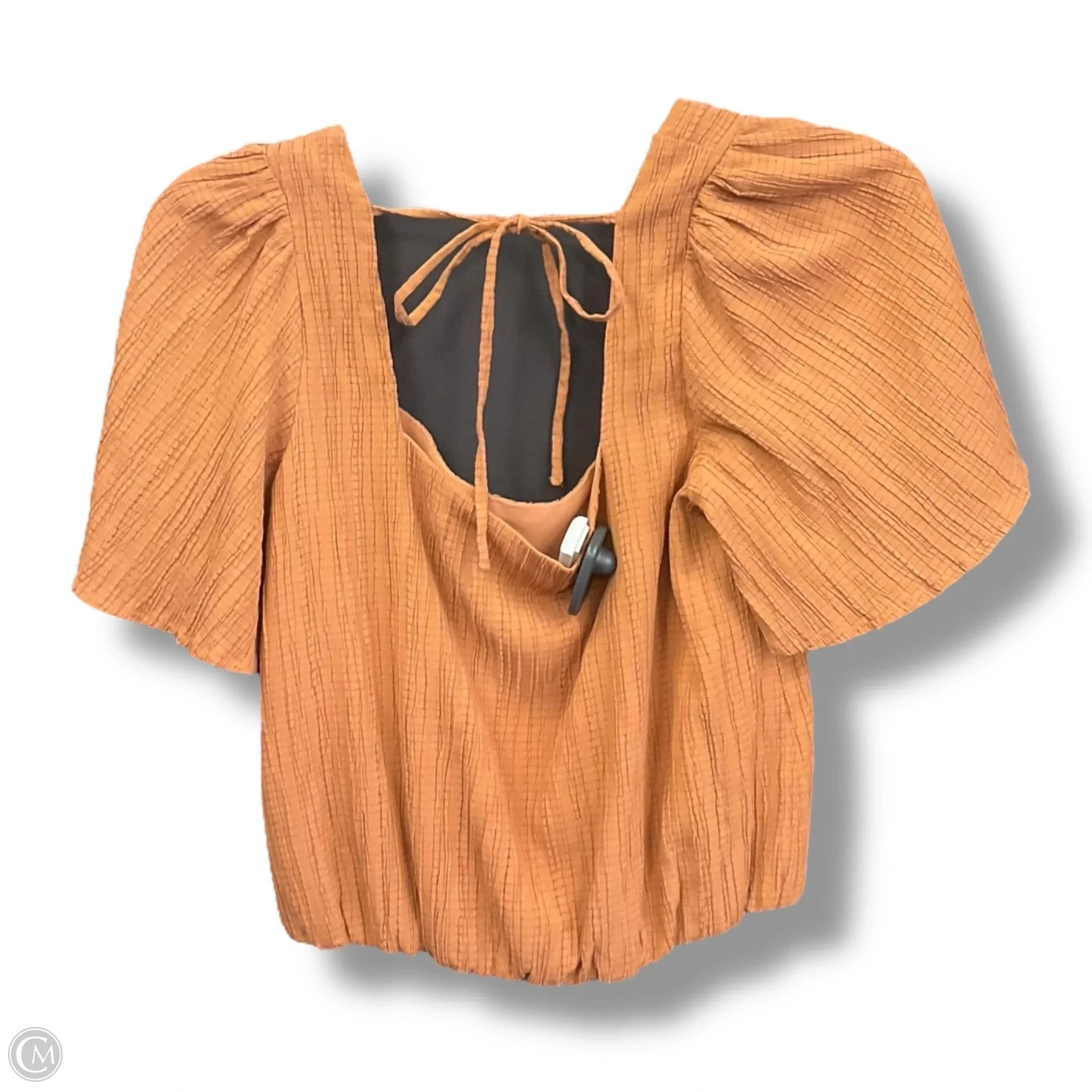 Top Short Sleeve By Astr The Label In Tan, Size: S