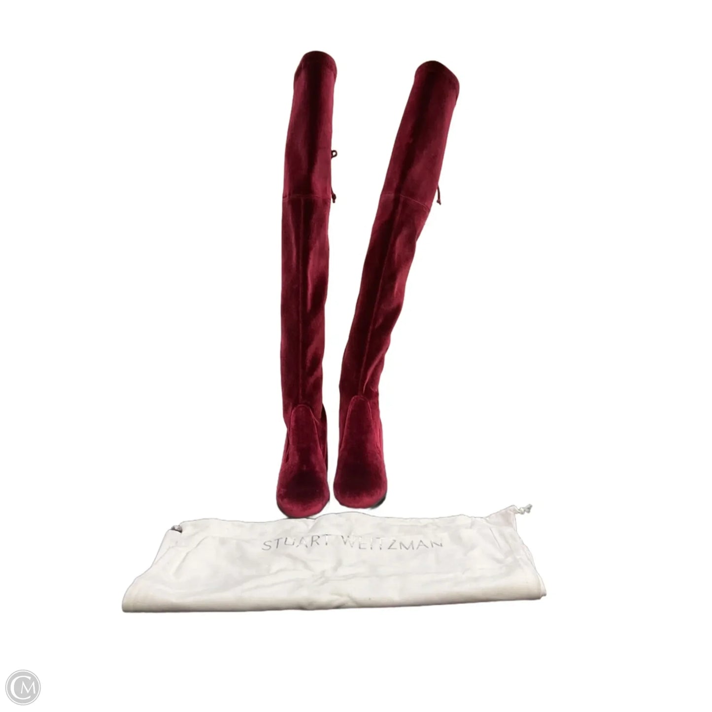 Boots Designer By Stuart Weitzman In Red, Size: 5