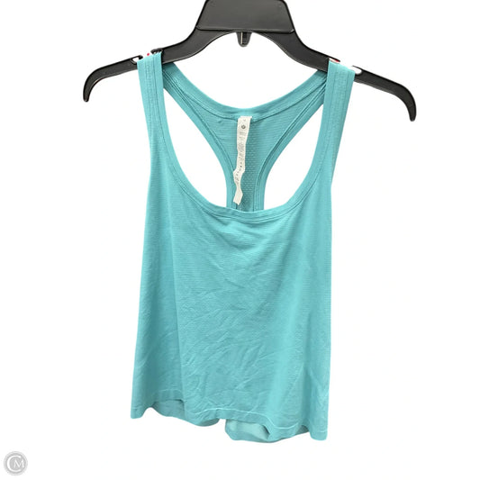 Athletic Tank Top By Lululemon In Aqua, Size: Xl