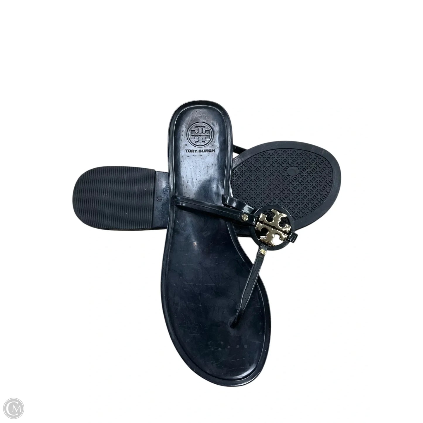 Sandals Designer By Tory Burch In Black, Size: 10