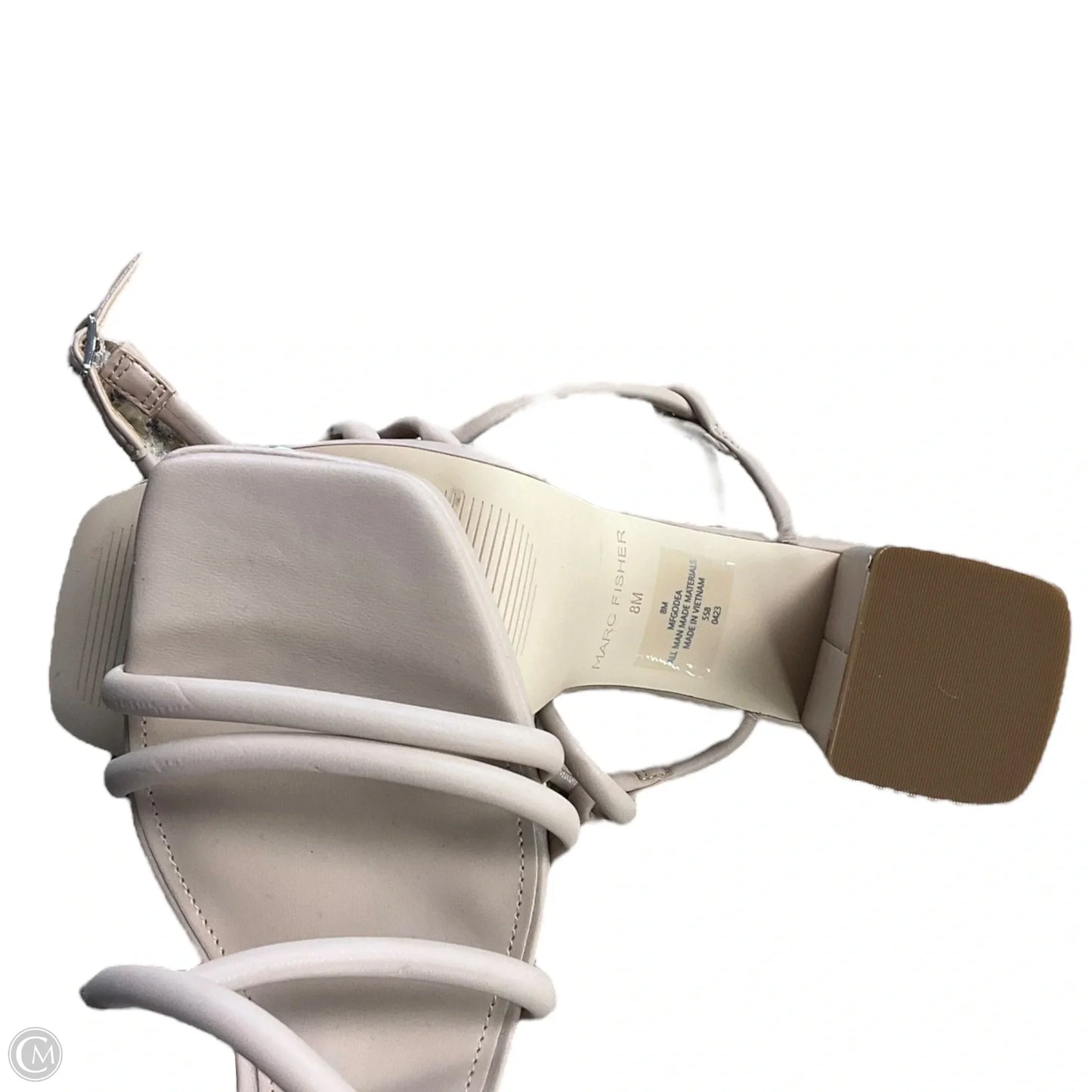 Sandals Heels Platform By Marc Fisher In Beige, Size: 8