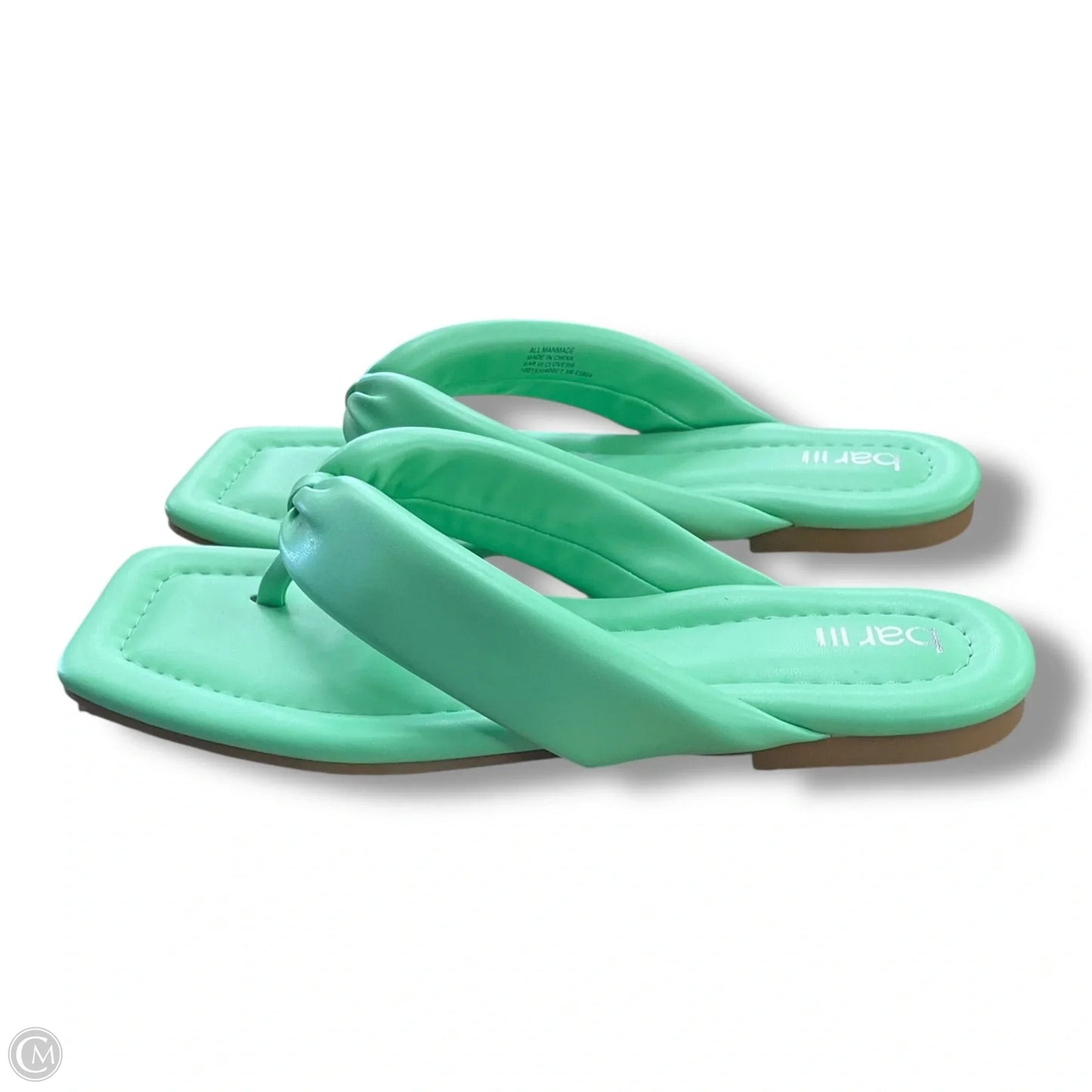 Sandals Flats By Bar Iii In Green, Size: 7.5