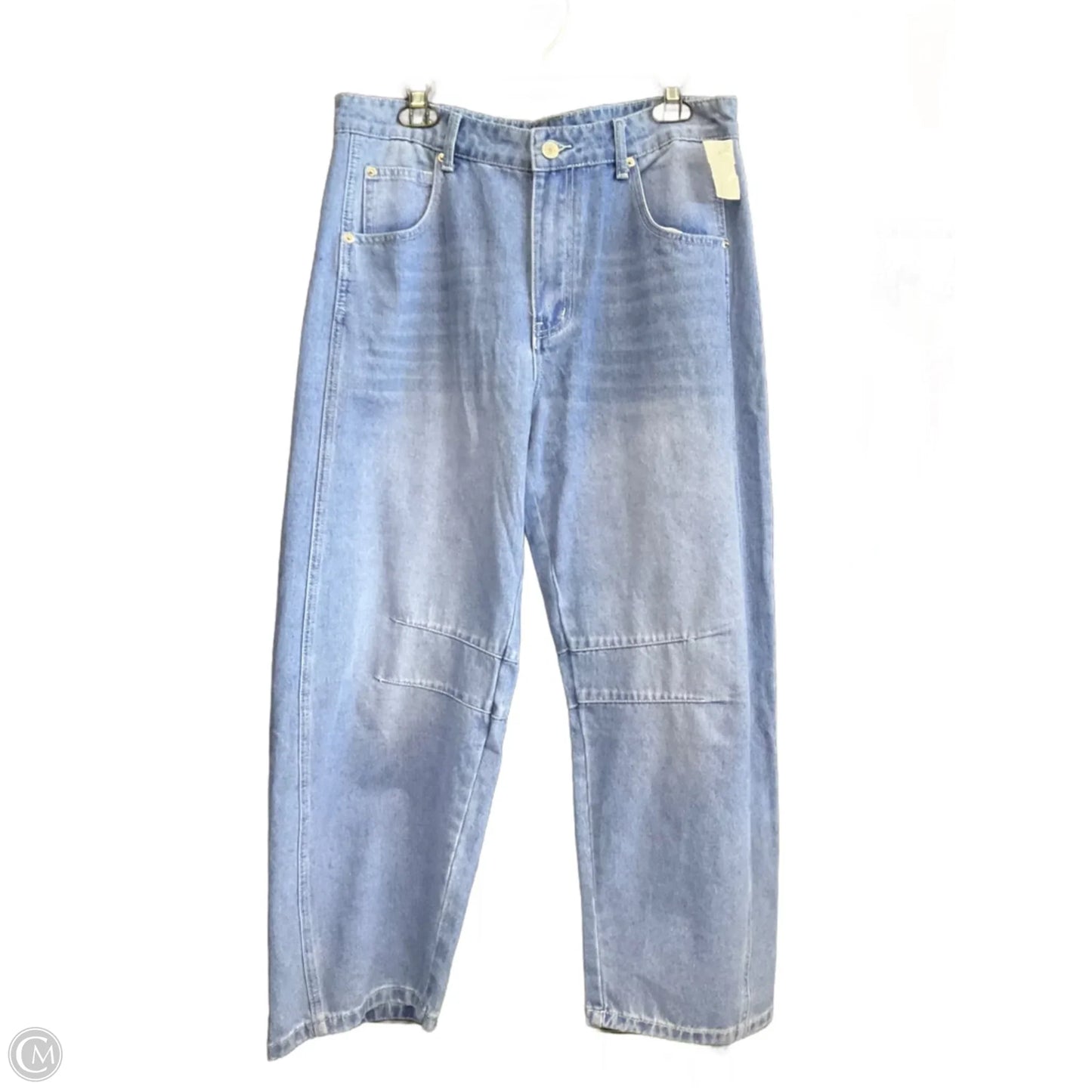 Jeans Straight By Cmb In Blue Denim, Size: 16