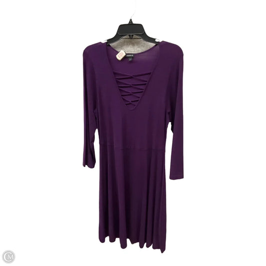 Dress Casual Midi By Torrid In Purple, Size: 1x