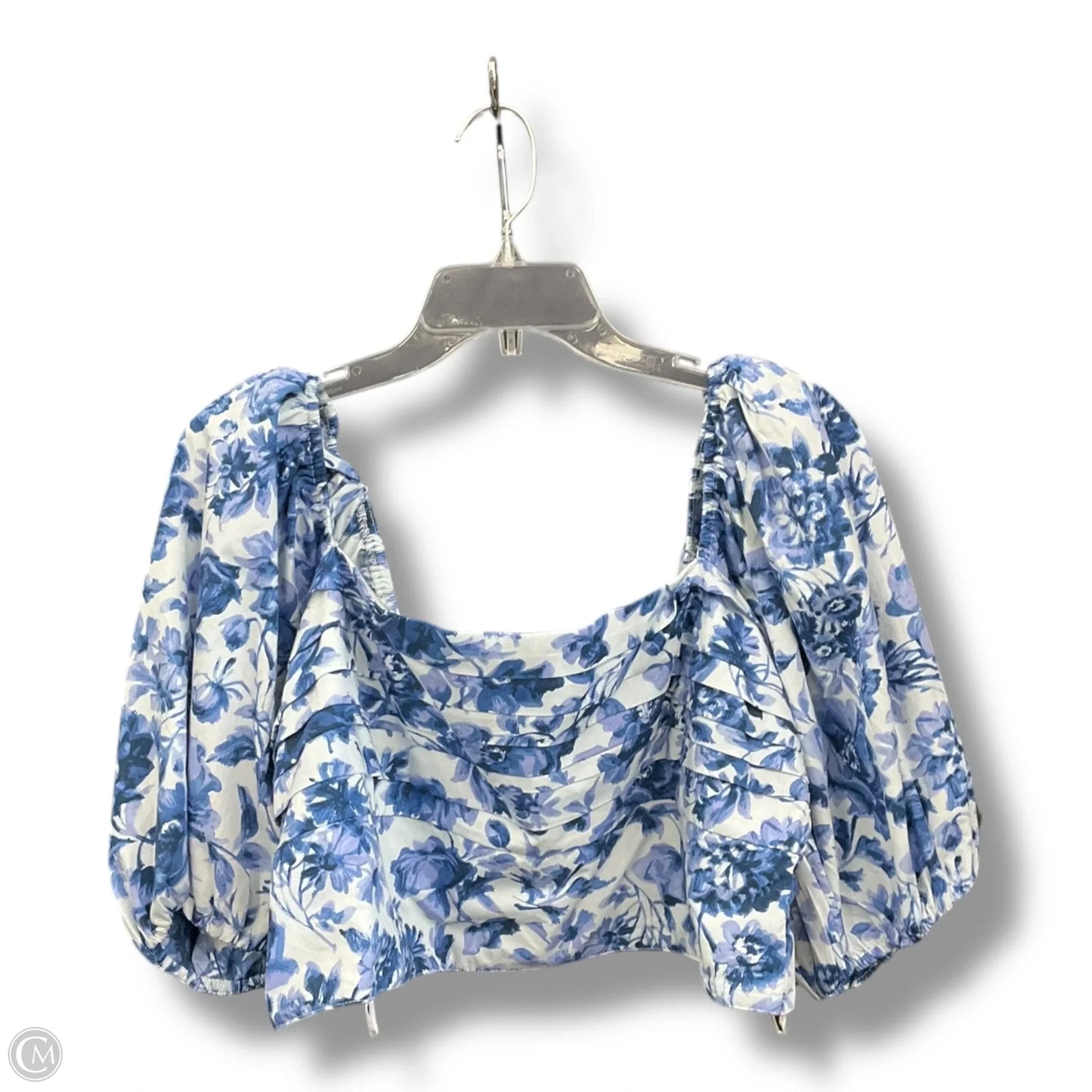Top Long Sleeve By Abercrombie And Fitch In Floral Print, Size: L