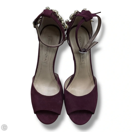 Sandals Heels Stiletto By Bcbgmaxazria In Maroon, Size: 6