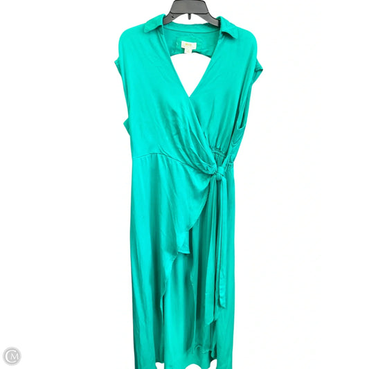 Dress Casual Midi By Anthropologie In Green, Size: 1x