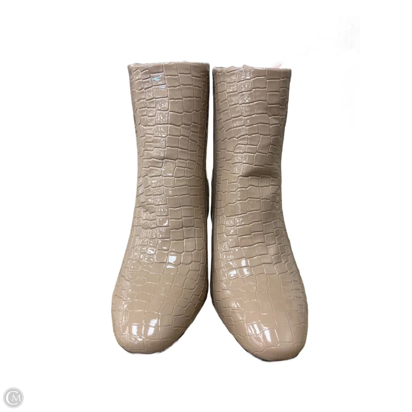 Boots Ankle Heels By Top Shop In Tan, Size: 7.5