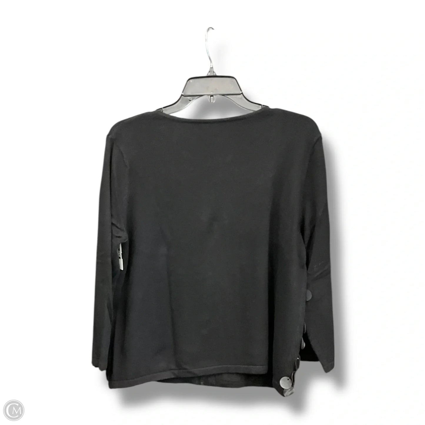 Jacket Shirt By Chicos In Black, Size: L