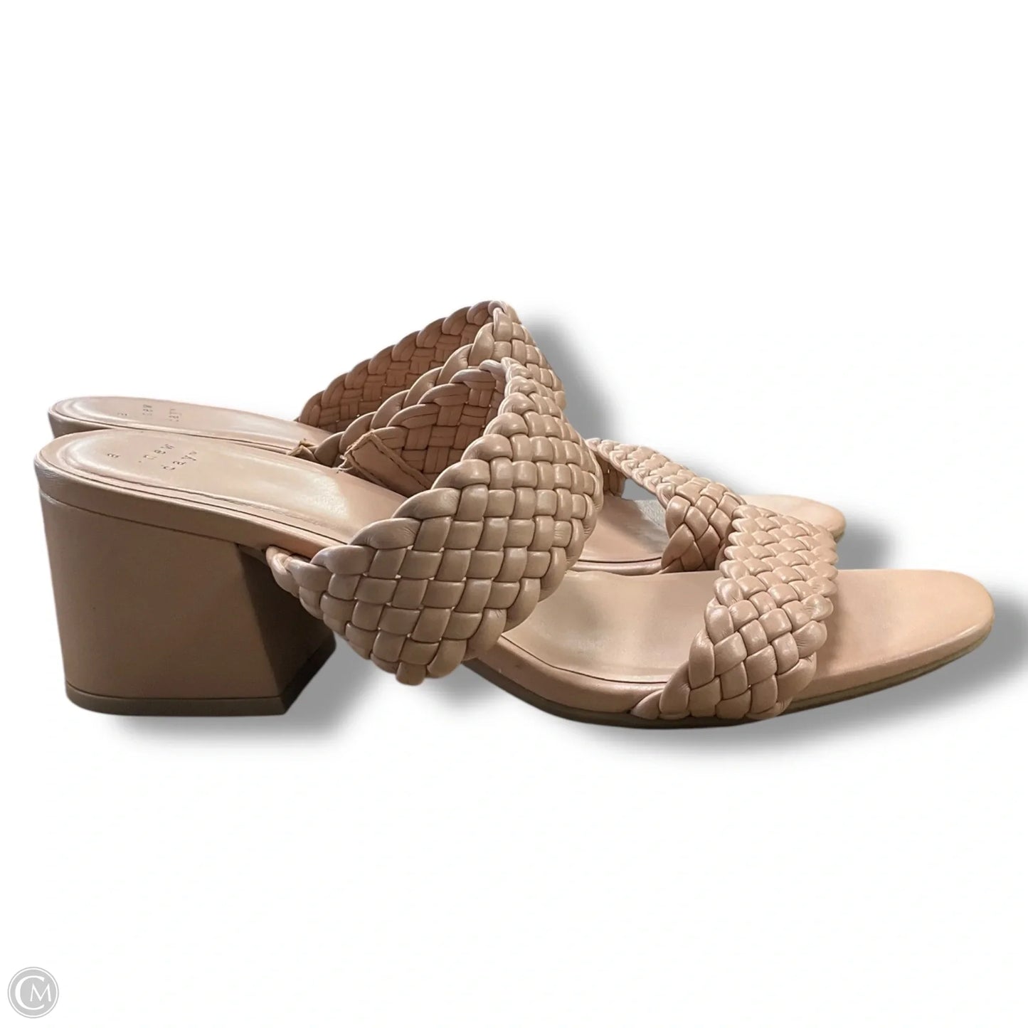 Sandals Heels Block By A New Day In Tan, Size: 9