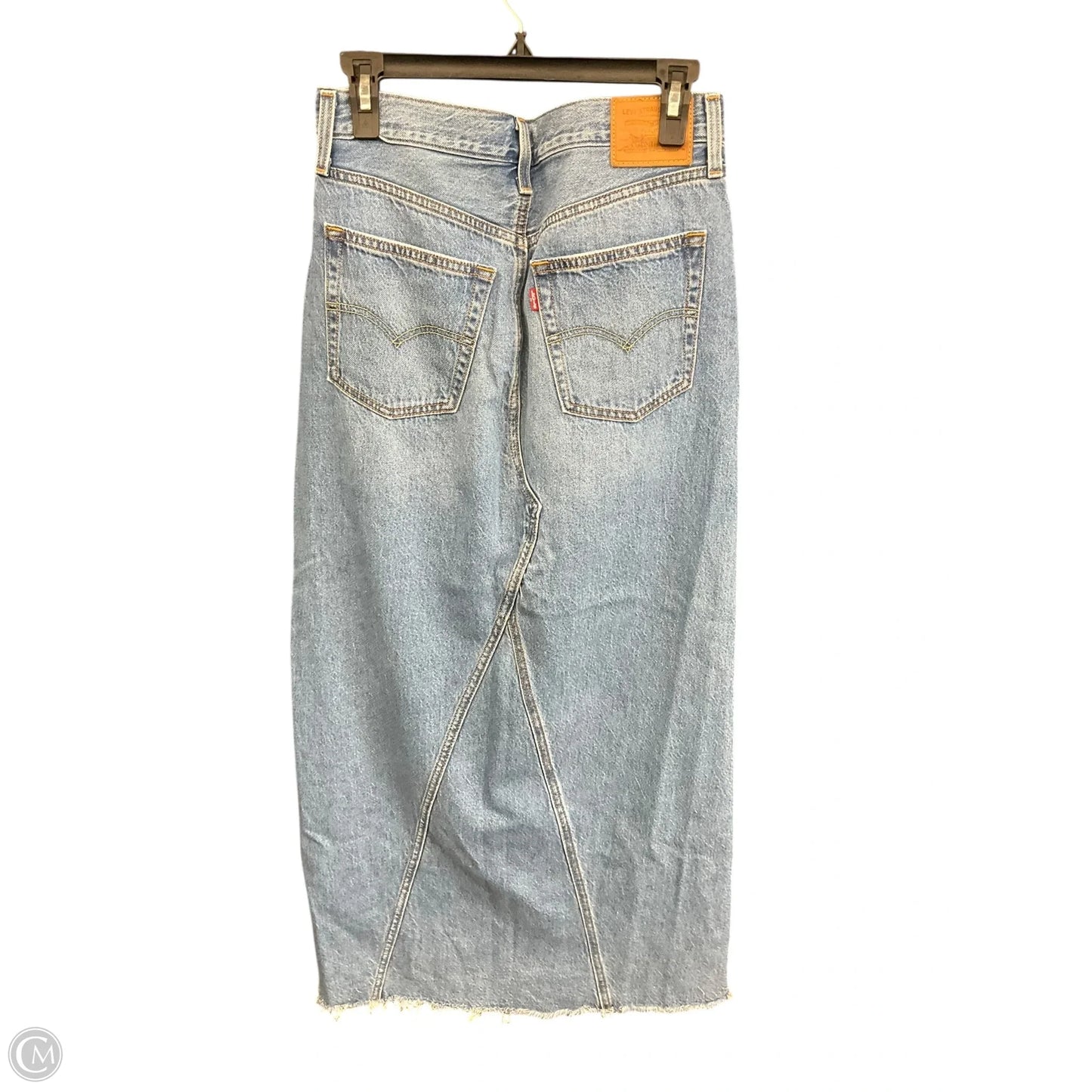 Skirt Maxi By Levis In Blue Denim, Size: 4