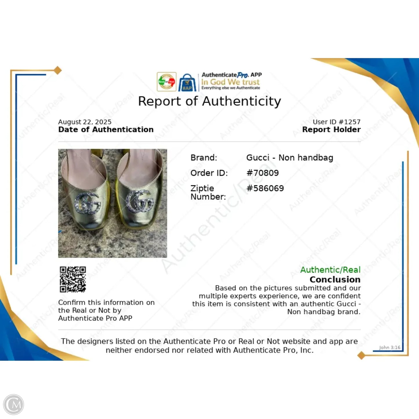 Shoes Luxury Designer By Gucci In Gold, Size: 9