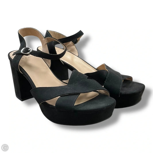 Sandals Heels Block By A New Day In Black, Size: 7