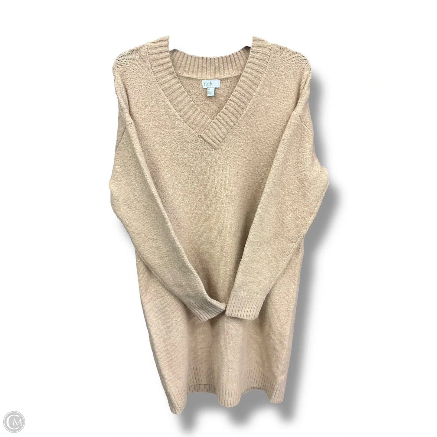 Dress Sweater By Nordstrom In Tan, Size: M