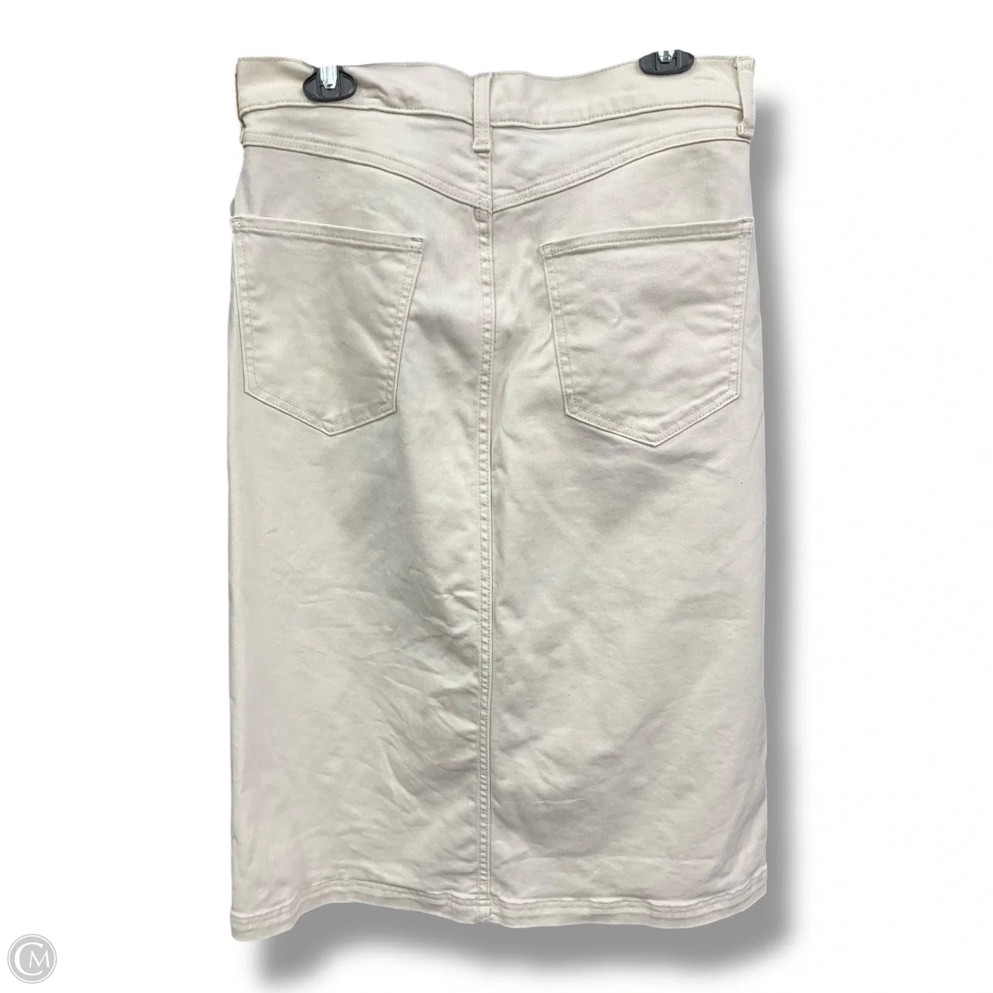 Skirt Midi By Banana Republic In Ivory, Size: 10