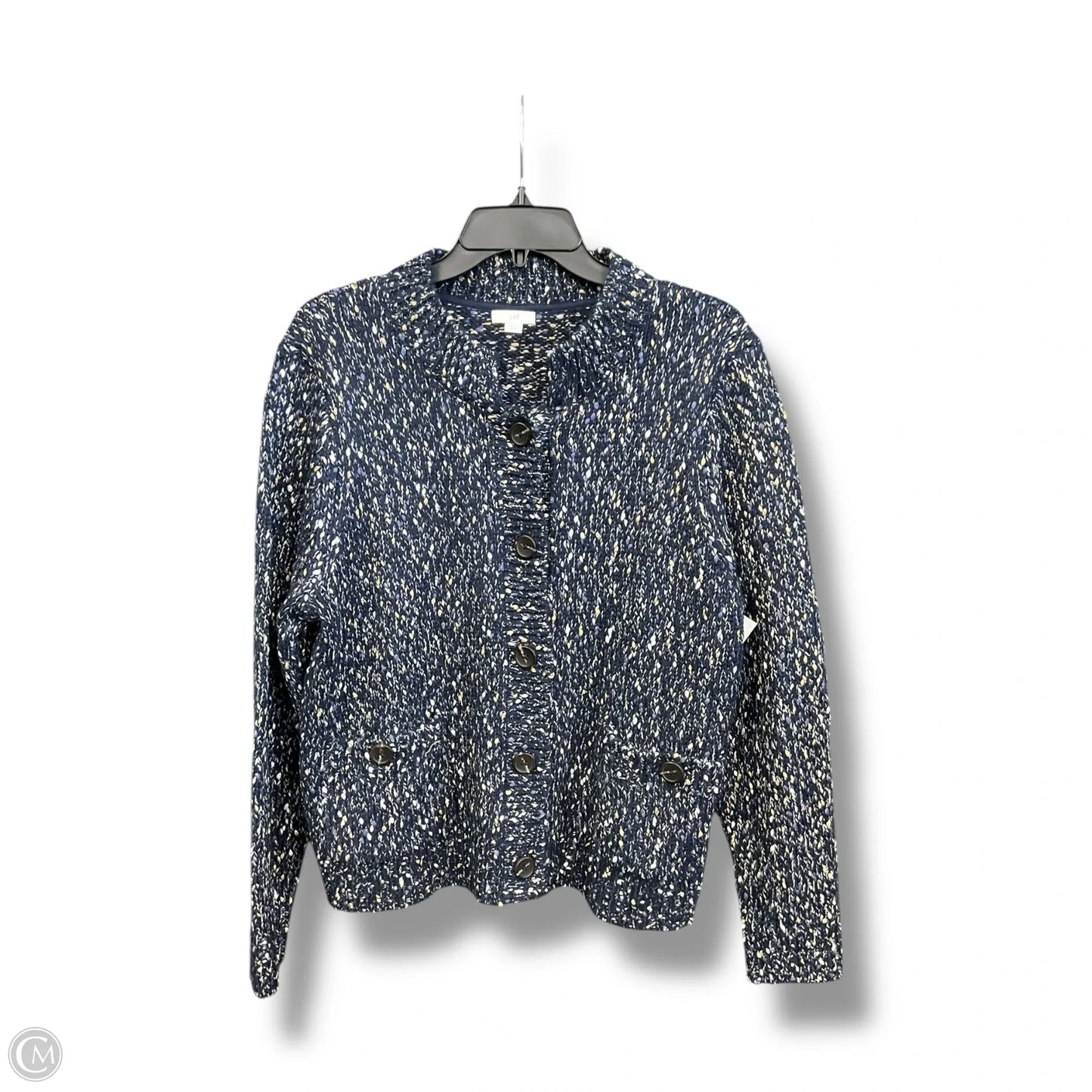 Cardigan By J. Jill In Navy, Size: Lp