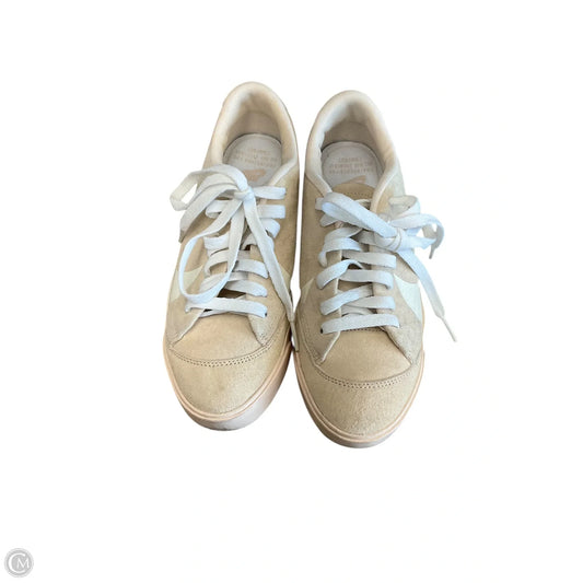 Shoes Sneakers By Nike In Tan & White, Size: 7