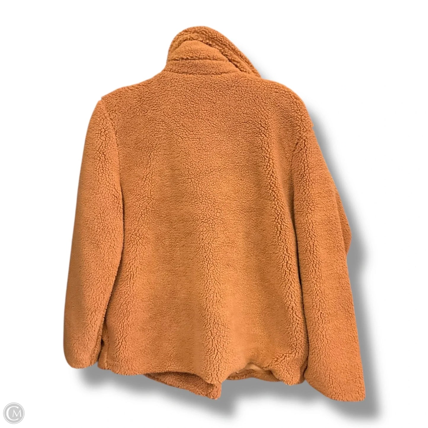 Jacket Faux Fur & Sherpa By Clothes Mentor In Brown, Size: S