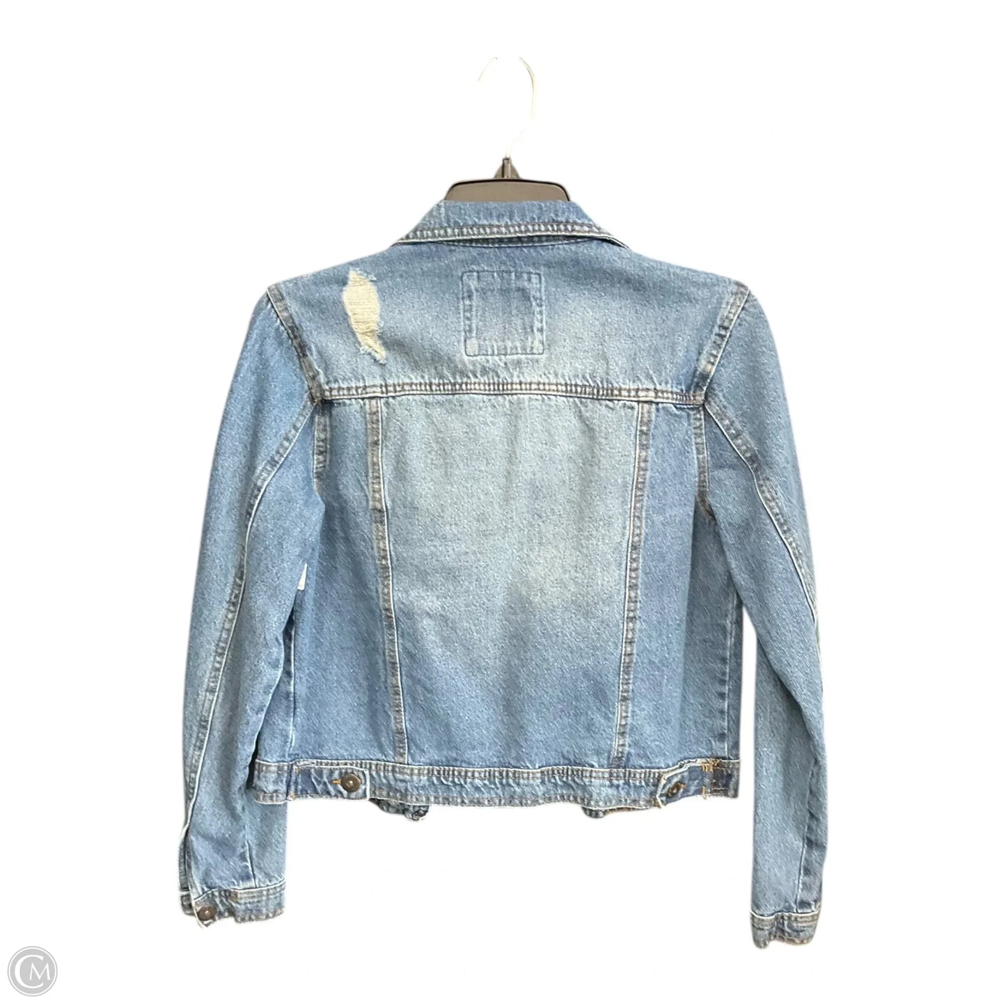 Jacket Denim By Clothes Mentor In Blue Denim, Size: M