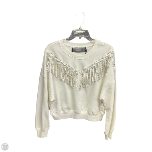 Top Long Sleeve By Clothes Mentor In Ivory, Size: S