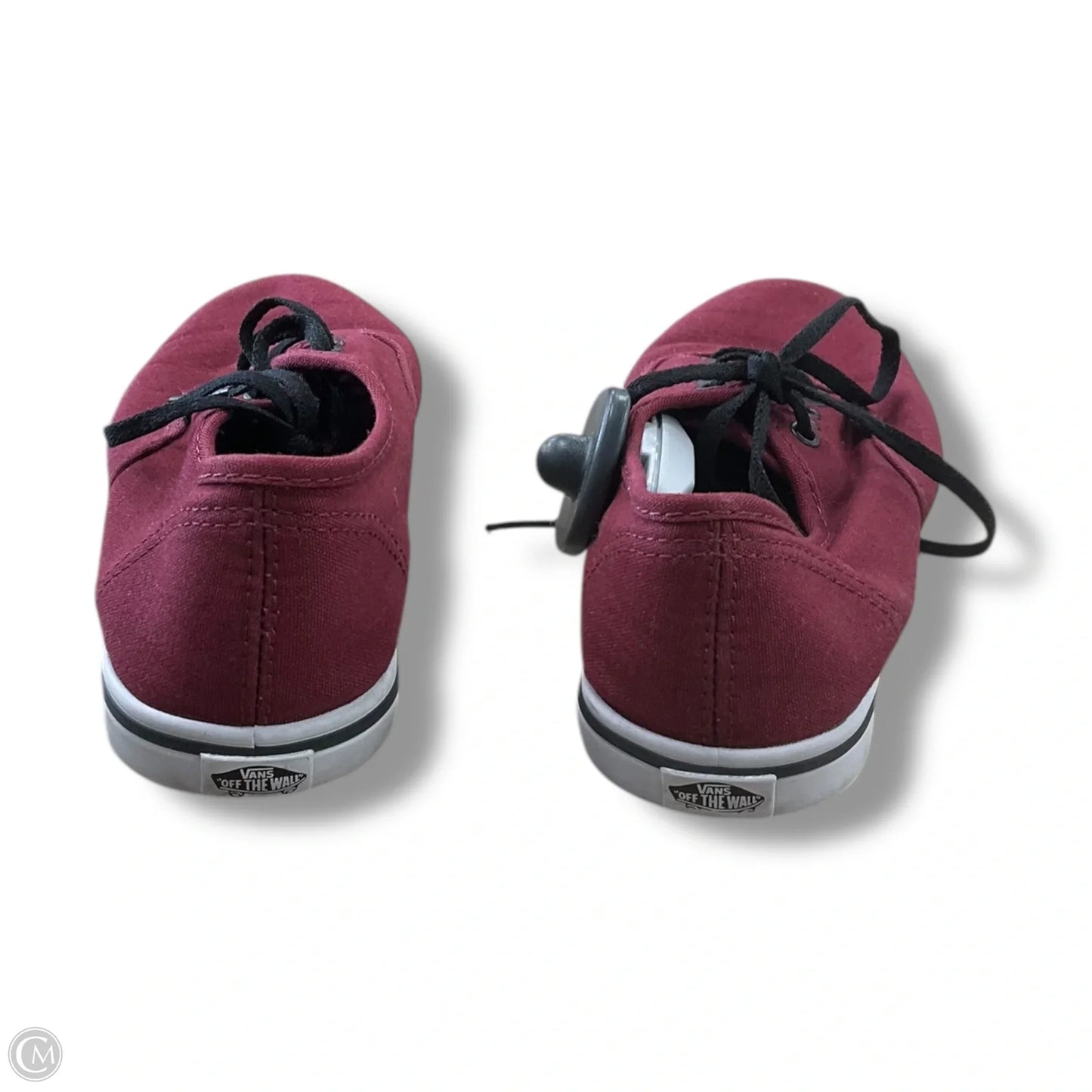 Shoes Flats By Vans In Maroon, Size: 6