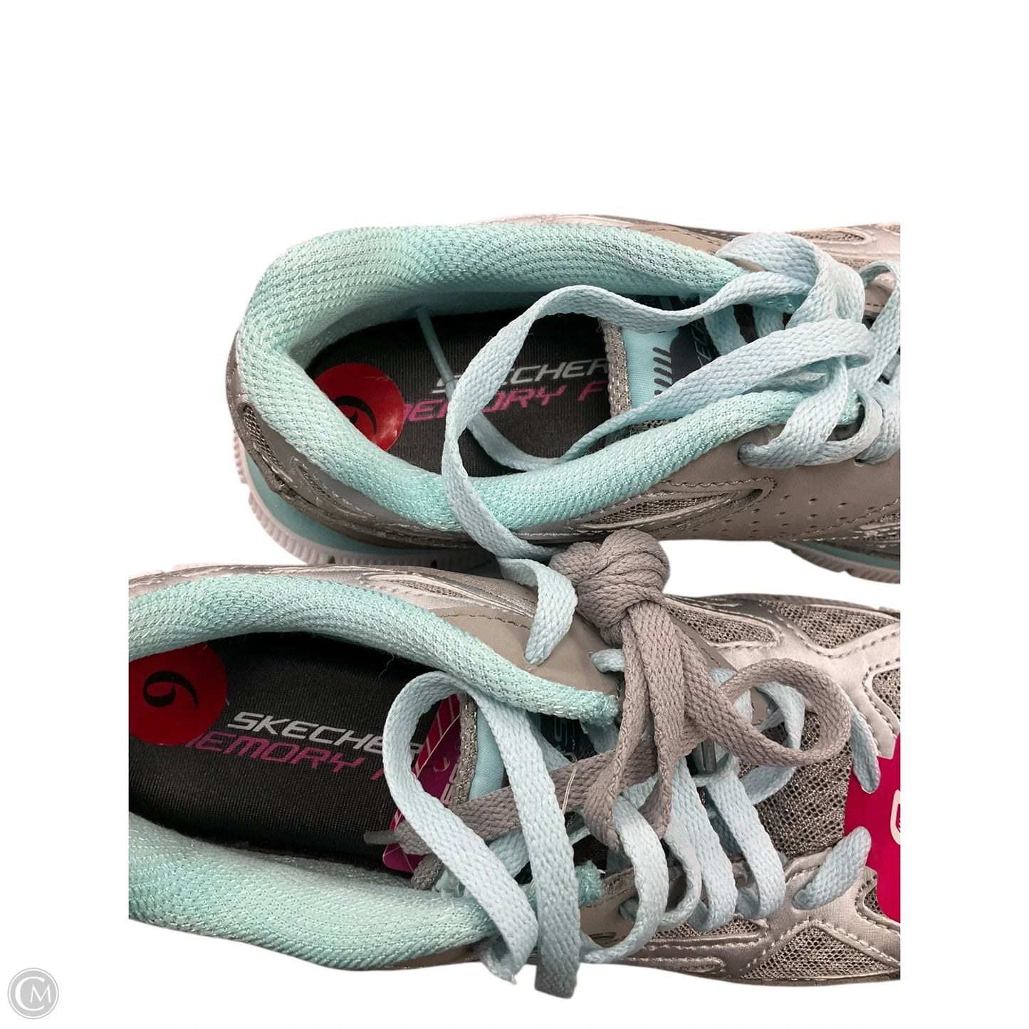 Shoes Athletic By Skechers In Blue & Grey, Size: 6