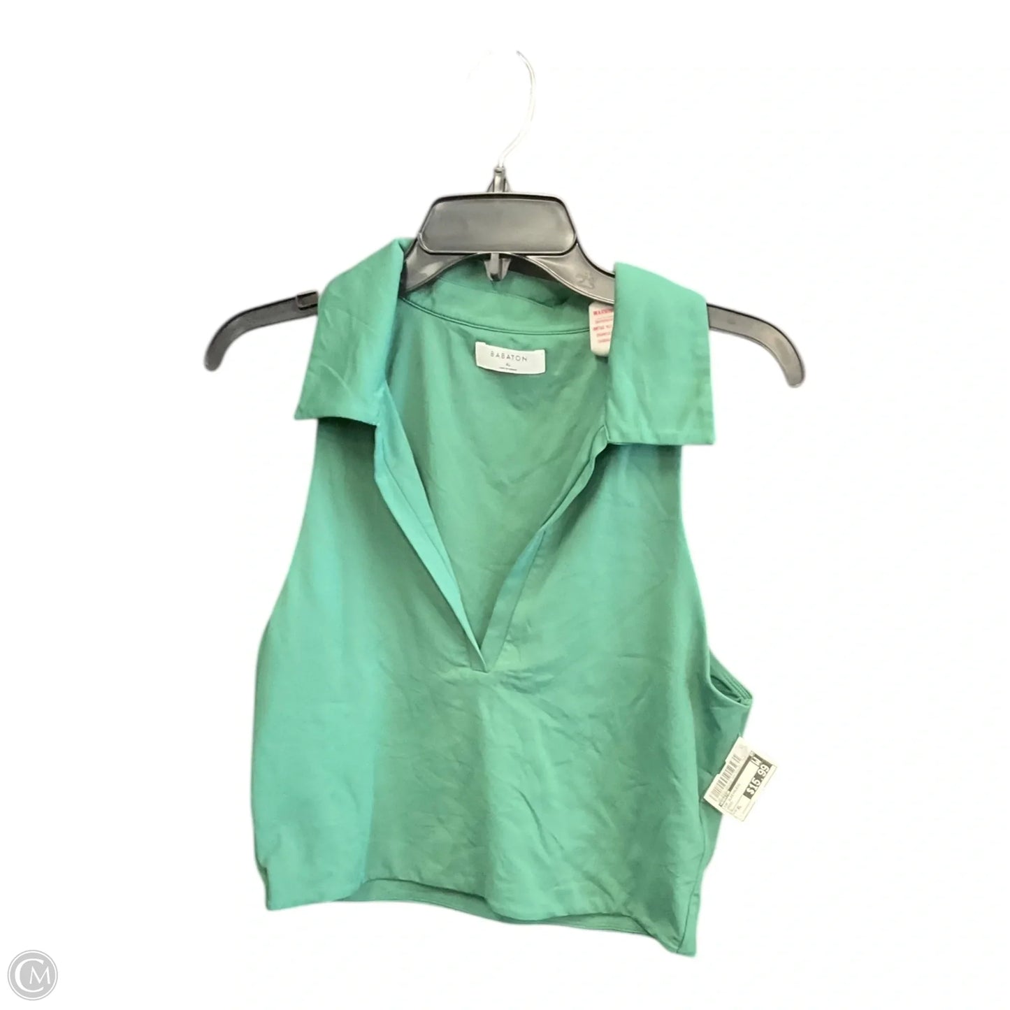Top Sleeveless By Babaton In Green, Size: Xl