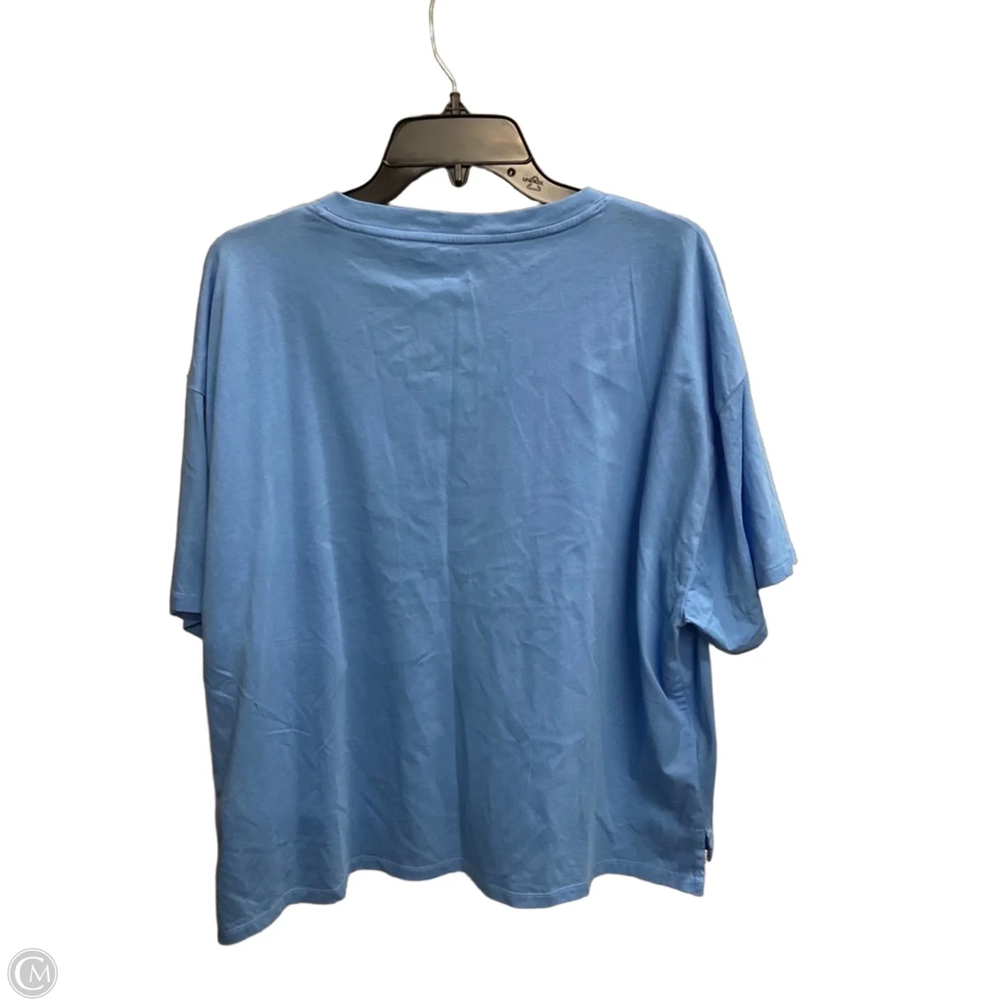 Top Short Sleeve Basic By Talbots In Blue, Size: Xl