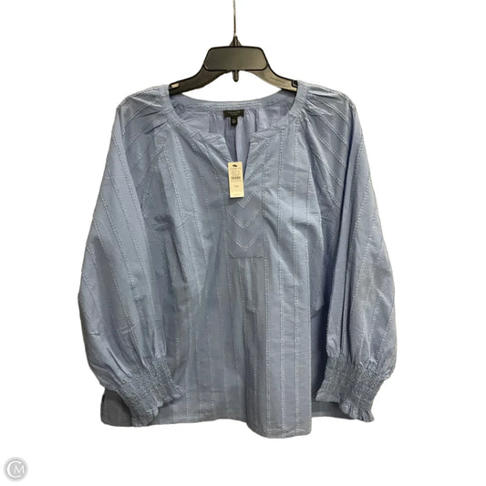 Top Short Sleeve By Talbots In Blue, Size: 1x