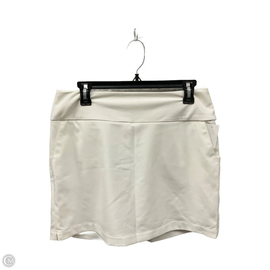 Athletic Skort By Adidas In White, Size: M