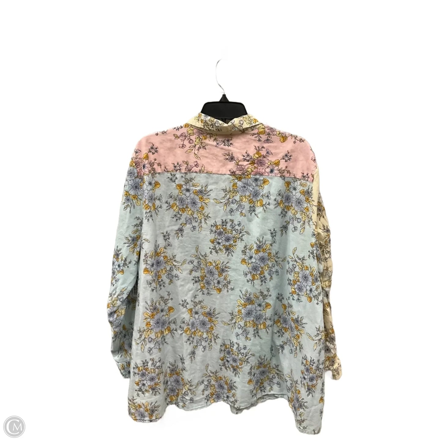 Blouse Long Sleeve By Coldwater Creek In Floral Print, Size: 2x