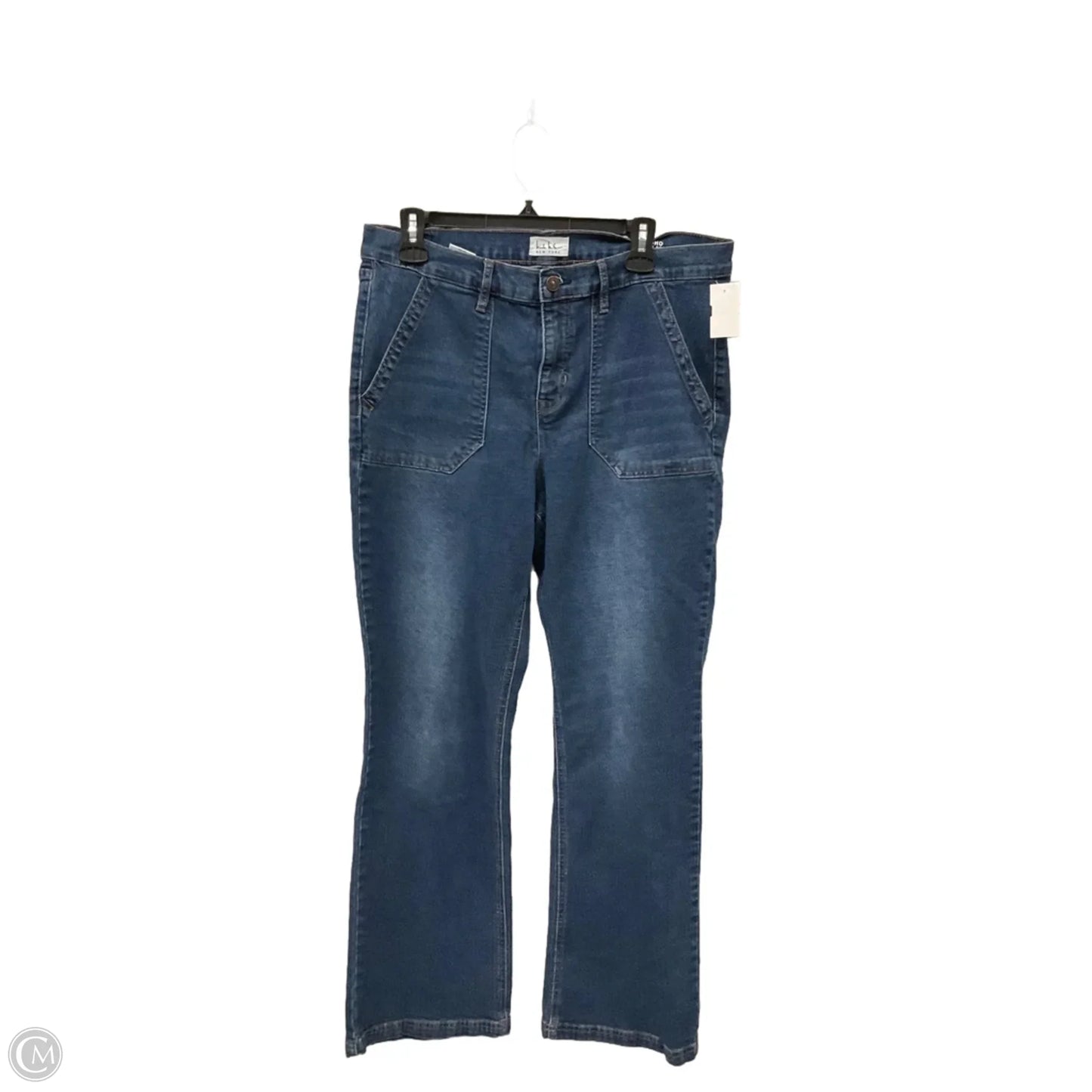 Jeans Boot Cut By Nicole Miller In Blue Denim, Size: 12