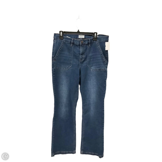 Jeans Boot Cut By Nicole Miller In Blue Denim, Size: 12