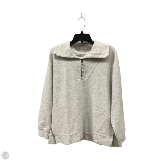 Sweatshirt Collar By Te Verde In Grey, Size: L