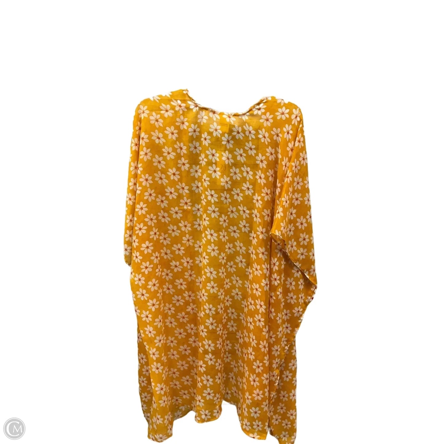 Swimwear Cover-up By Clothes Mentor In Yellow, Size: Osfm