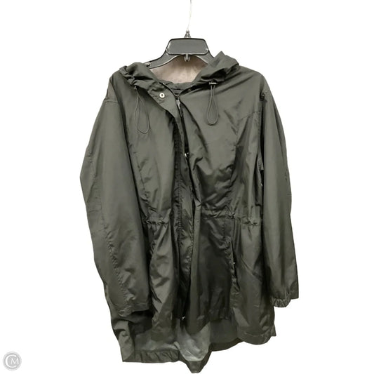 Jacket Windbreaker By Ava & Viv In Black, Size: 2x