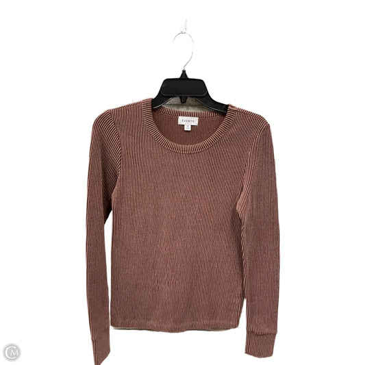 Top Long Sleeve By Evereve In Red, Size: Xs