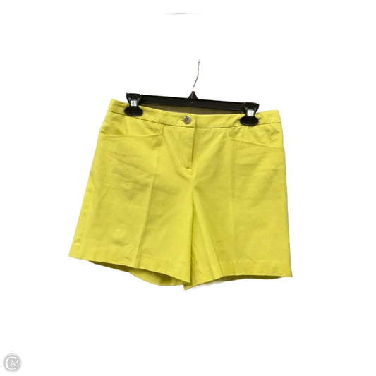 Shorts By Adrienne Vittadini In Yellow, Size: 8