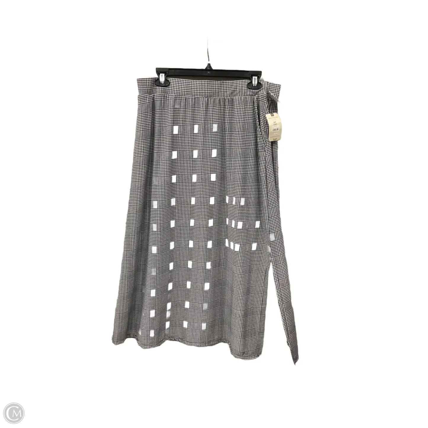 Skirt Maxi By Terra & Sky In Black & White, Size: 0x