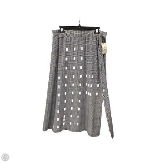 Skirt Maxi By Terra & Sky In Black & White, Size: 0x